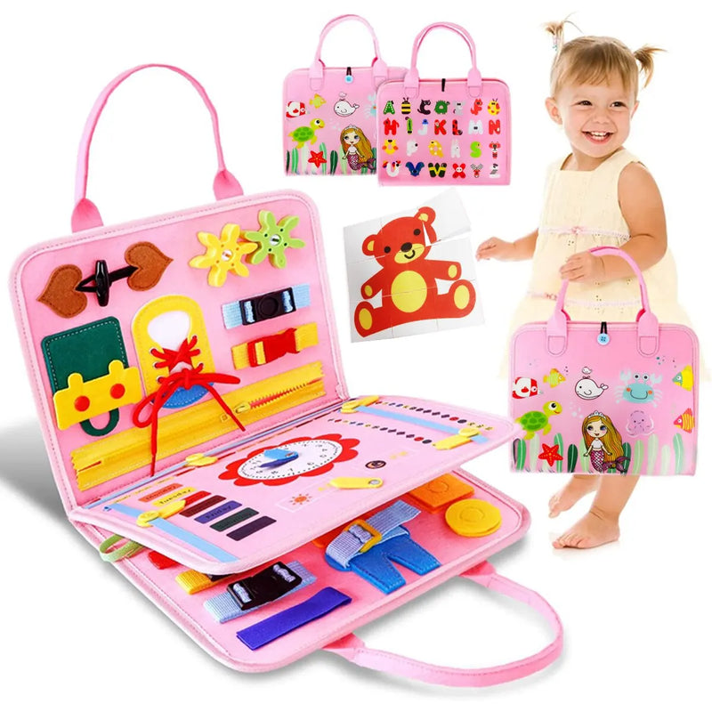 BUSY BOOK - Montessori Folder against Screens
