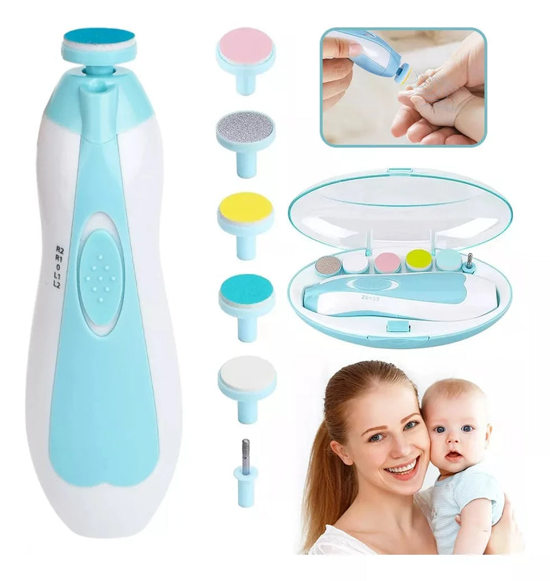 CuidaBem Baby – 6-in-1 Electric Manicure Kit for Babies